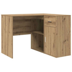 Berkfield Corner Desk Artisan Oak 102X88X75 Cm Engineered Wood - thumbnail 2