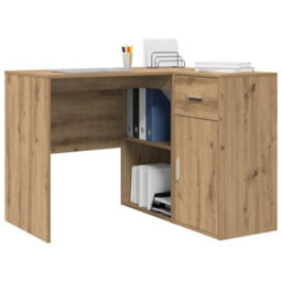 Berkfield Corner Desk Artisan Oak 102X88X75 Cm Engineered Wood - thumbnail 3