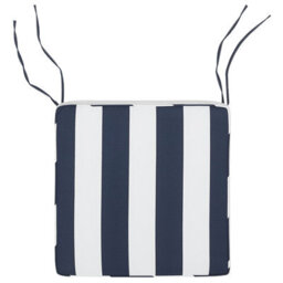 Beliani Set Of 8 Garden Chair Cushions Sassari 46 X 46 Cm Navy Blue - thumbnail 7