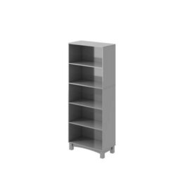 Urbn-Living Urbnliving 150Cm Height Grey 5 Tier Wooden Bookcase Shelf Storage Display Shelving Unit - thumbnail 2