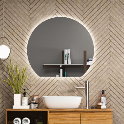 Royal Bathrooms Enso 800 X 800mm Round Undercut Led Illuminated Anti-Fog Mirror - image 1