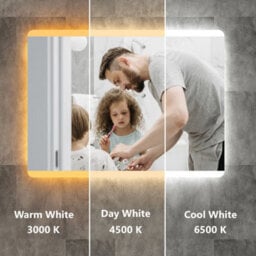 Royal Bathrooms Enso 800 X 800mm Round Undercut Led Illuminated Anti-Fog Mirror - thumbnail 7