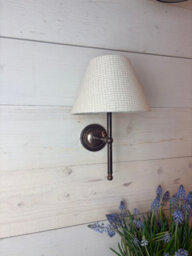 THE WALL LIGHTING COMPANY LIMITED Waffle Fabric Shade For Wall Lights And Table Lamps - thumbnail 2