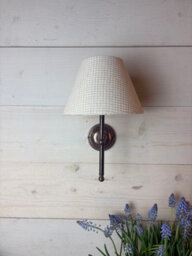 THE WALL LIGHTING COMPANY LIMITED Waffle Fabric Shade For Wall Lights And Table Lamps - thumbnail 1
