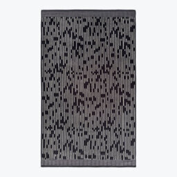 Allure Bath Fashions Pop Up Zero Twist Barcode Stripe Pair Of Hand Towels - Dark Steel - thumbnail 6
