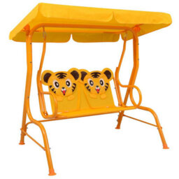 Walplus Kids Swing Bench Yellow 115X75X110 Cm Fabric