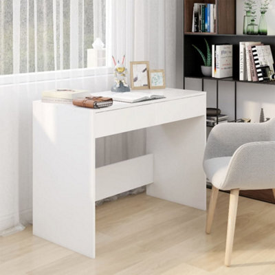 Vidaxl Desk White 101X50X76.5 Cm Engineered Wood Desks - image 1