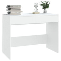 Vidaxl Desk White 101X50X76.5 Cm Engineered Wood Desks - thumbnail 4