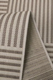 County Multi Stripe Natural Modern Flatweave Rug By Oriental Weavers-120Cm X 170Cm - thumbnail 5
