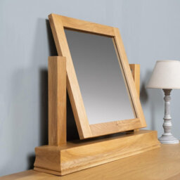 Elm Home And Products Elm Home And Garden Quality Premium Oak Dressing Table Vanity Mirror Fully Assembled - thumbnail 2