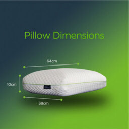 Snuggledown Bamboo Memory Foam Pillow 1 Pack Firm Support Side Sleeper Orthopaedic Zipped Cover 64X38Cm - thumbnail 9
