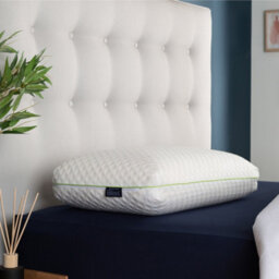 Snuggledown Bamboo Memory Foam Pillow 1 Pack Firm Support Side Sleeper Orthopaedic Zipped Cover 64X38Cm - thumbnail 3