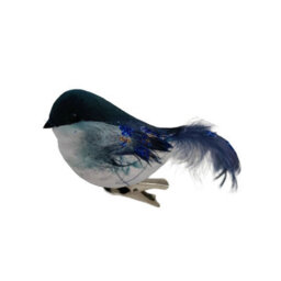 Premier Decorations Limited Night Blue Clip On Christmas Robin Festive Tree Bird Decoration 11Cm - thumbnail 2