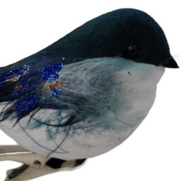 Premier Decorations Limited Night Blue Clip On Christmas Robin Festive Tree Bird Decoration 11Cm - thumbnail 3