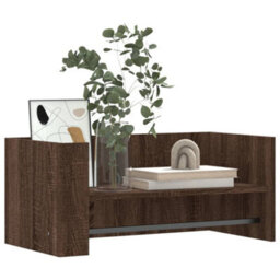 Berkfield Wall Shelf Brown Oak 70.5X35X30.5 Cm Engineered Wood - thumbnail 3