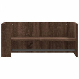 Berkfield Wall Shelf Brown Oak 70.5X35X30.5 Cm Engineered Wood - thumbnail 4