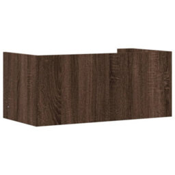 Berkfield Wall Shelf Brown Oak 70.5X35X30.5 Cm Engineered Wood - thumbnail 6