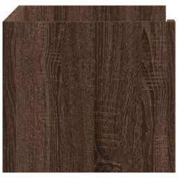 Berkfield Wall Shelf Brown Oak 70.5X35X30.5 Cm Engineered Wood - thumbnail 5