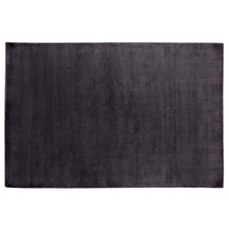 Beliani Rug Gesi Ii Dark Grey 140 X 200 Cm Viscose - thumbnail 1