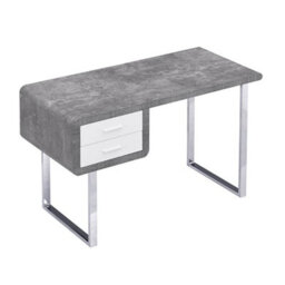 Furniture in Fashion Carlo Wooden Computer Desk In Concrete Effect With Chrome Legs - thumbnail 5