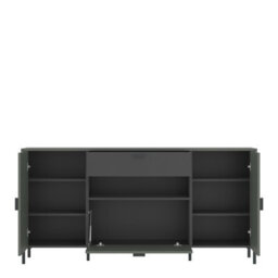 Furniture To Go Arundel Sideboard 2 Door 1 Flap 1 Drawer In Green/grey - thumbnail 2