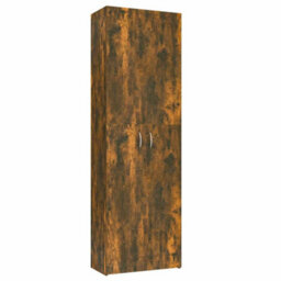 Walplus Office Cabinet Smoked Oak 60X32X190 Cm Engineered Wood - thumbnail 2