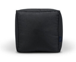Littens Slate Grey Linen Look Square Cube Footstool Bean Bag Pouffe Ottoman Seat 41Cm X 41Cm X 41Cm - thumbnail 4