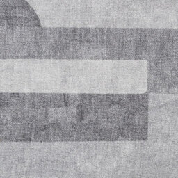Grey Silver Geometric 5mm Thick Rug, Stain-Resistant Modern Rug For Bedroom, Living Room, & Dining Room-60Cm X 170Cm (Runner) - thumbnail 5