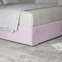 Belgrave Upholstered Soft Velvet Metal Designer Bed Frame - thumbnail 5