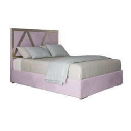 Belgrave Upholstered Soft Velvet Metal Designer Bed Frame - thumbnail 1
