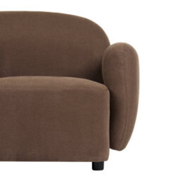 Beliani Sofa 2 Seater Jule Fabric Brown - thumbnail 6