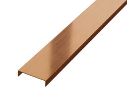 Ilcom Decorative Profile U 40mm X 2700mm X 0.6mm Copper Brushed Stainless Steel - thumbnail 1