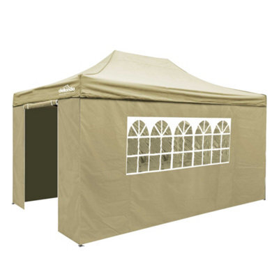 Dellonda Premium 3X4.5M Pop-Up Gazebo & Side Walls With Carry Bag, Stakes & Weight Bags - image 1