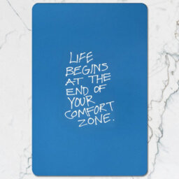 Benjamin Tate Design Blue Placemat And Coaster Set With Wood Base From Designer Artwork Collection, Limited Edition - thumbnail 2