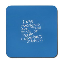 Benjamin Tate Design Blue Placemat And Coaster Set With Wood Base From Designer Artwork Collection, Limited Edition - thumbnail 3