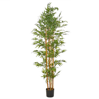 Beliani Artificial Plant Bamboo 220 Cm Green - image 1