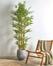 Beliani Artificial Plant Bamboo 220 Cm Green - thumbnail 2