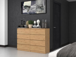 M8 140 Large Malwa Chest Of Drawers Artisan Oak - thumbnail 6