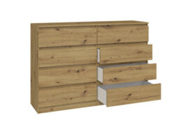 M8 140 Large Malwa Chest Of Drawers Artisan Oak - thumbnail 1