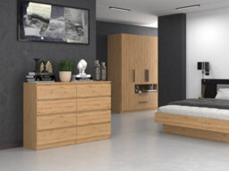 M8 140 Large Malwa Chest Of Drawers Artisan Oak - thumbnail 5