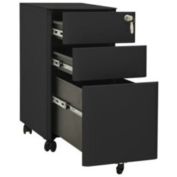 Berkfield Mobile File Cabinet Anthracite 30X45X59 Cm Steel - thumbnail 5