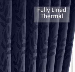 Luxury Living Tivoli Eyelet Ring Top Curtains Navy - thumbnail 5