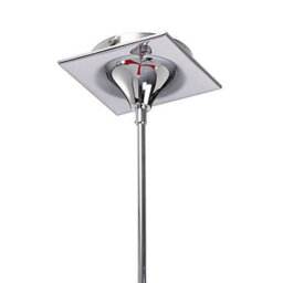 Luminosa Lighting Luminosa Ora Telescopic Convertible To Semi Flush 3 Light E27, Gloss Red/polished Chrome - thumbnail 5