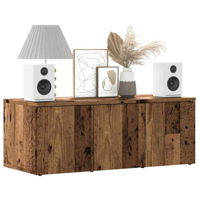 Walplus Tv Cabinet Old Wood 80X34X30 Cm Engineered Wood - image 1