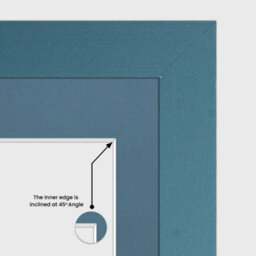 AK Frames 26X8 Navy Blue Modern Multi Photo Frame With Pompadour Mount - Holds 5 Apertures (5X) 6X4 Photos - thumbnail 7