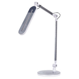 Beliani Desk Led Lamp - Aluminium Silver, Touch Double-Dimming, 3 Colour Temperatures, Stable Base - thumbnail 6