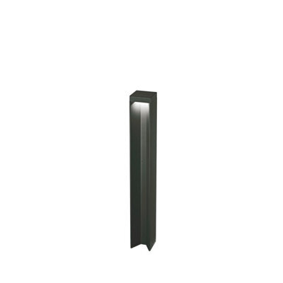 Ideal Lux Kurt Led Outdoor Bollard Black, 3000K, Ip54, Non-Dim