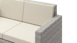 Home Detail 5-Seater Rattan Garden Lounge Set With Coffee Table,  Grey Rattan - thumbnail 3