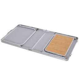 Outsunny 4Ft Aluminium Picnic Table W/side Desktop Outdoor Bbq Party Portable - thumbnail 9