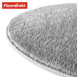 Floordirekt Sky Round Microfibre Bath Mat Soft 30mm Pile Non Slip Washable Bathroom Rug Ivory 95 X 95 X 3 Cm - thumbnail 2